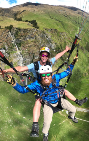 tandem paragliding image